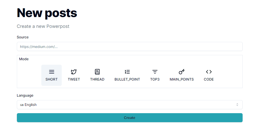 Create PowerPost image